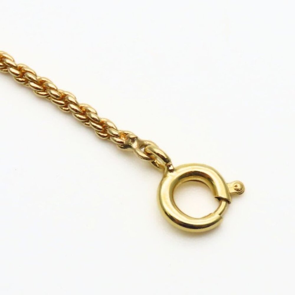 Christian Dior Necklace CD Logo Metal Gold GP Plated Accessories - Picture 7 of 9